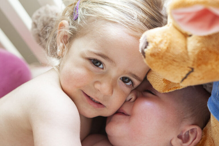 Fotografía de niños y familia en Alcalá de Henares