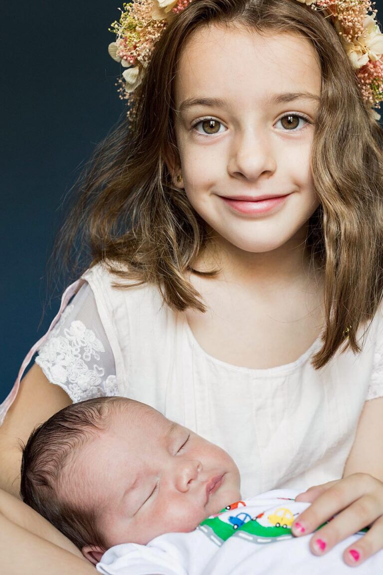 Fotografía de niños y familia en Alcalá de Henares